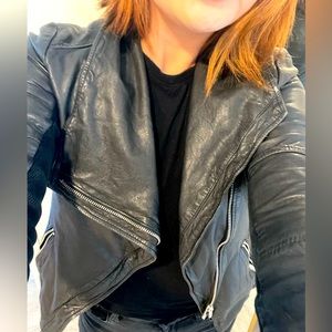 TROUVÉ leather Moto Jacket in XS